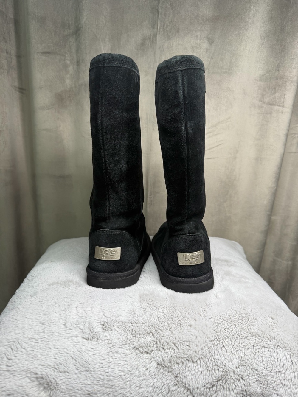 UGG Over-the-Knee Tall Black Suede Boots